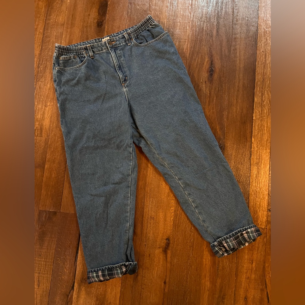 LLBEAN LINED JEANS. WOMENS 18
